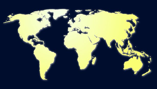 map of the world showing global communication concept