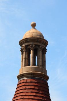 bell tower at stone mansion