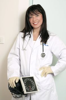 Healthcare worker in a hospital or clinic.
