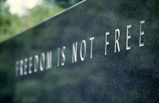 freedom is not free in the stone wall