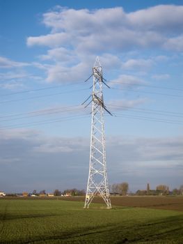 Traditional pole and wires for electricity delivery in rural thinly populated area