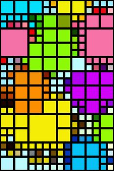 seamless texture of bright very abstracted color shapes