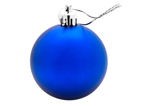 Bright  New Year toy against white background