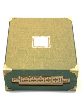 close up of oriental box