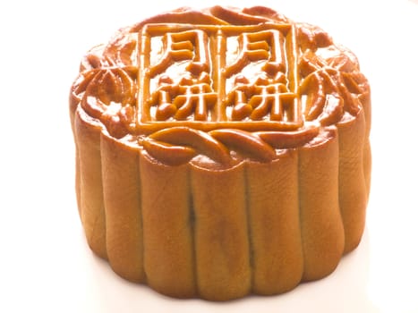 close up of traditional chinese mooncake