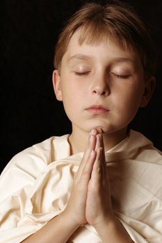 Child in prayer