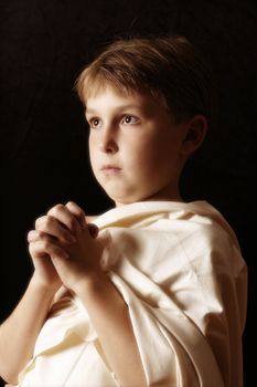 Pleading, asking, petitioning, praying, etc, 
