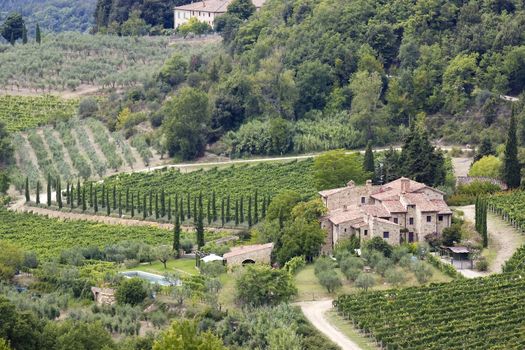 typical tuscan house