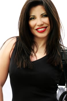 A beautiful smiling woman