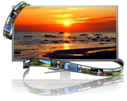 Frames of film and lcd display
