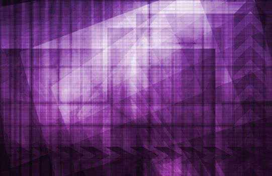 Technology Abstract with Futuristic Lines as Art