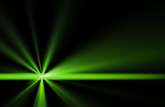 Glowing Lines Light Rays Background on Black