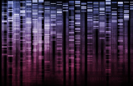Science Technology Data as a Abstract Art