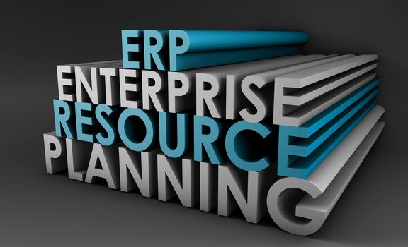 Enterprise Resource Planning ERP 3d Concept Art