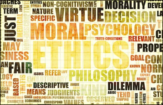 Ethics Concept Idea as a Background Illustration