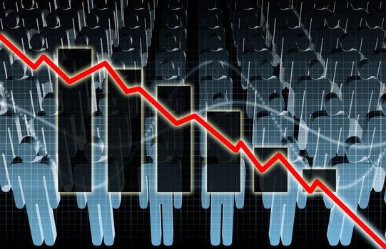 Rising Unemployment Rates Economic as a Graph