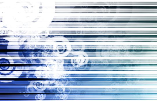Line Abstract Background on Glowing Lines