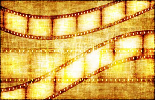 Artistic Grunge Backdrop with Film Rolls Art