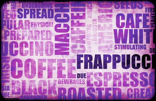 Purple Coffee Menu Beverage as a Art Background
