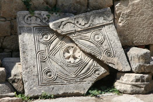 Broken stone from St.Nicholas church