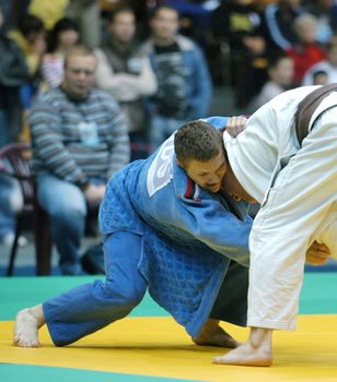 KYIV, UKRAINE - MAY 13: International tournament category "A" of the European Judo Union among juniors  "Typhoon on tatami" on May 13, 2007 in Kyiv, Ukraine