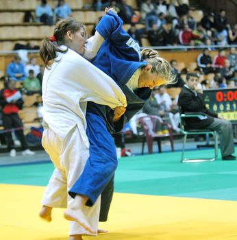 KYIV, UKRAINE - MAY 13: International tournament category "A" of the European Judo Union among juniors  "Typhoon on tatami" on May 13, 2007 in Kyiv, Ukraine