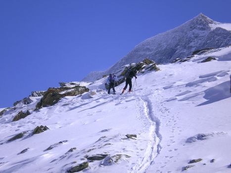 ski mountaineering around simplon pass   