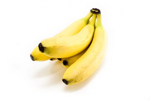 Fresh Bananas on white background
