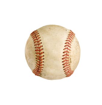 vintage baseball isolated over white background with clipping path at this size