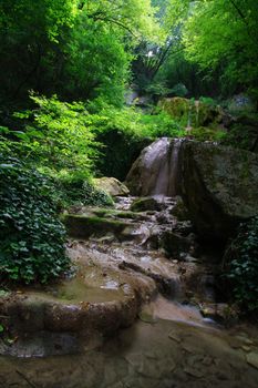 Waterfall in the green