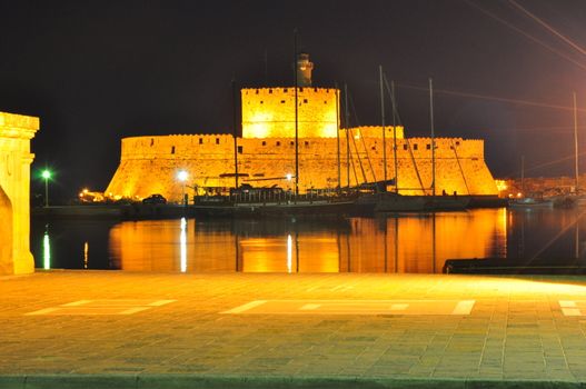 Even after sunset, Rhodes is still a magical place.

