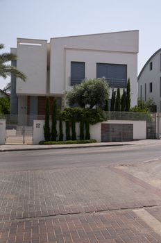 View of the modern cottage .