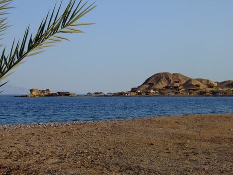 Beach in the red sea, in Egypt