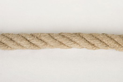 close up of industrial rope made from hemp