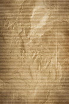 copy-space, texture of cardboard crumpled brown paper