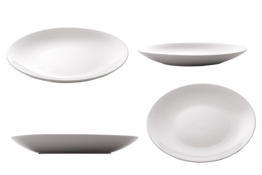 three point of view of empty plate