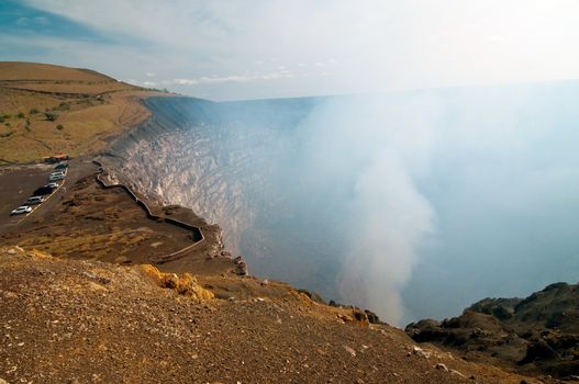 The picture of the Volcano Masaya in Nicaragua