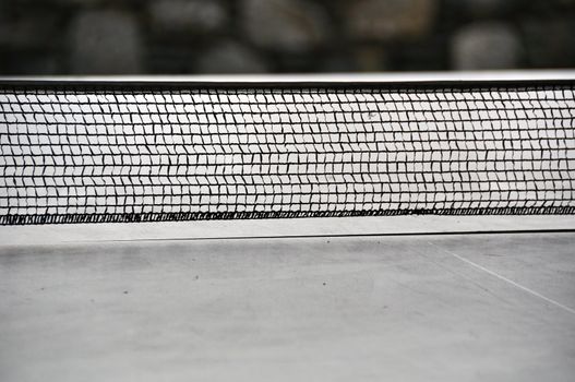 Closeup of table tennis (pingpong) net