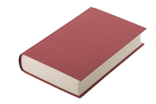 Brand new red hardcover book with blank cover
