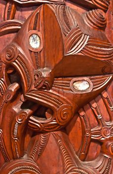 Maori Carving in New Zealand.