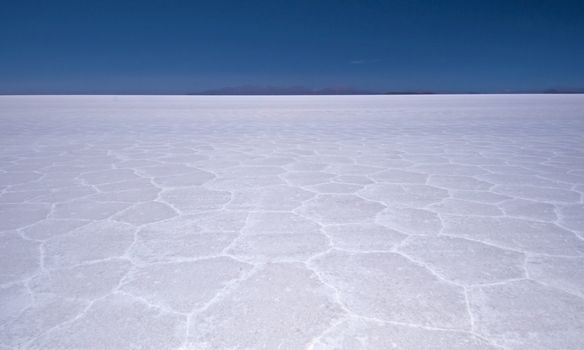 Salar de Uyuni Salt Flat at the Eduardo Avaroa National Reserve in Bolivia.