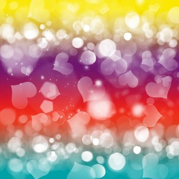 Gradient backgrounds in different colors, with a sparkling bokeh style effect.