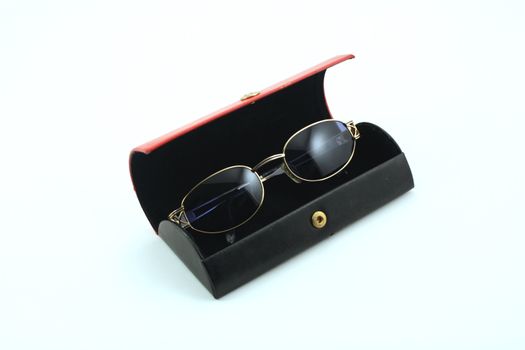 Stylish sunglasses isolated over white background