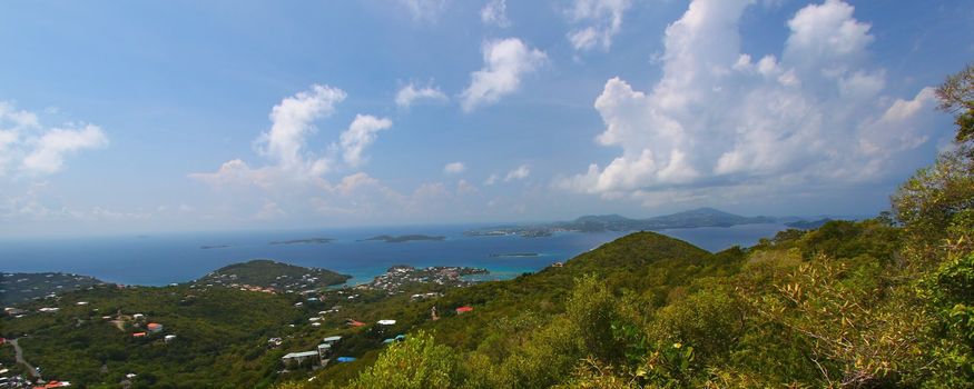 View of Cruz Bay on Saint John in the US Virgin Islands.