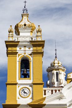 Baroque bell tower of a sanctuary, Portugal