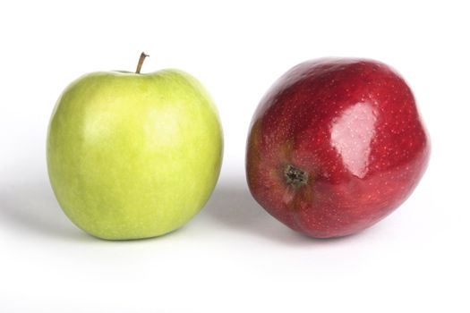 Picture of healthy apples isolated on white