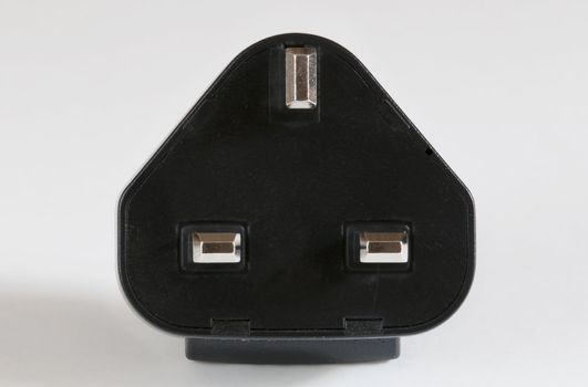 Black Electrical plug with three prongs