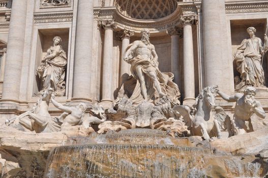 Baroque Trevi Fountain (Fontana di Trevi) in Rome, Italy
