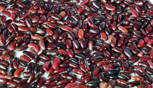 Closeup of red kidney beans