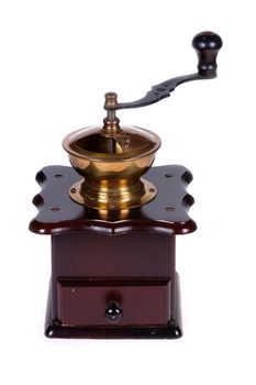 Coffee mill. Taken on clean white background. 